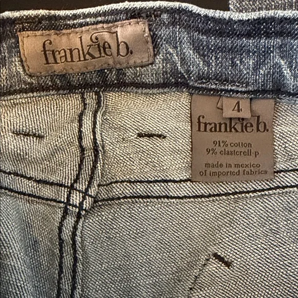 Frankie B. Denim Straight Leg Jeans with Studded Heart - Picture 3 of 16